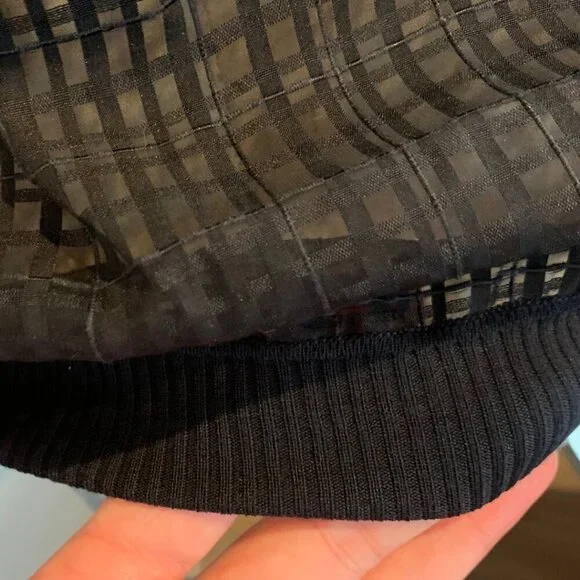 Agnona Womens Black Sheer Long Sleeve Round Neck Pullover Top Womens Size 40 - Picture 9 of 11